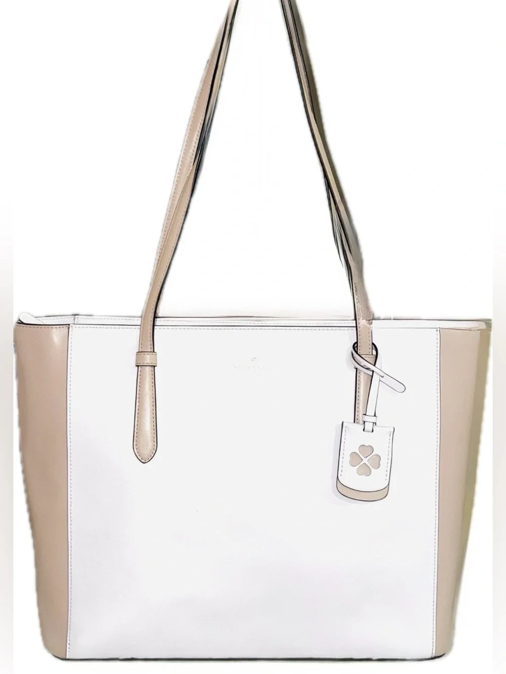 Kate Spade of New York Schuyler Tote white / tan EUC